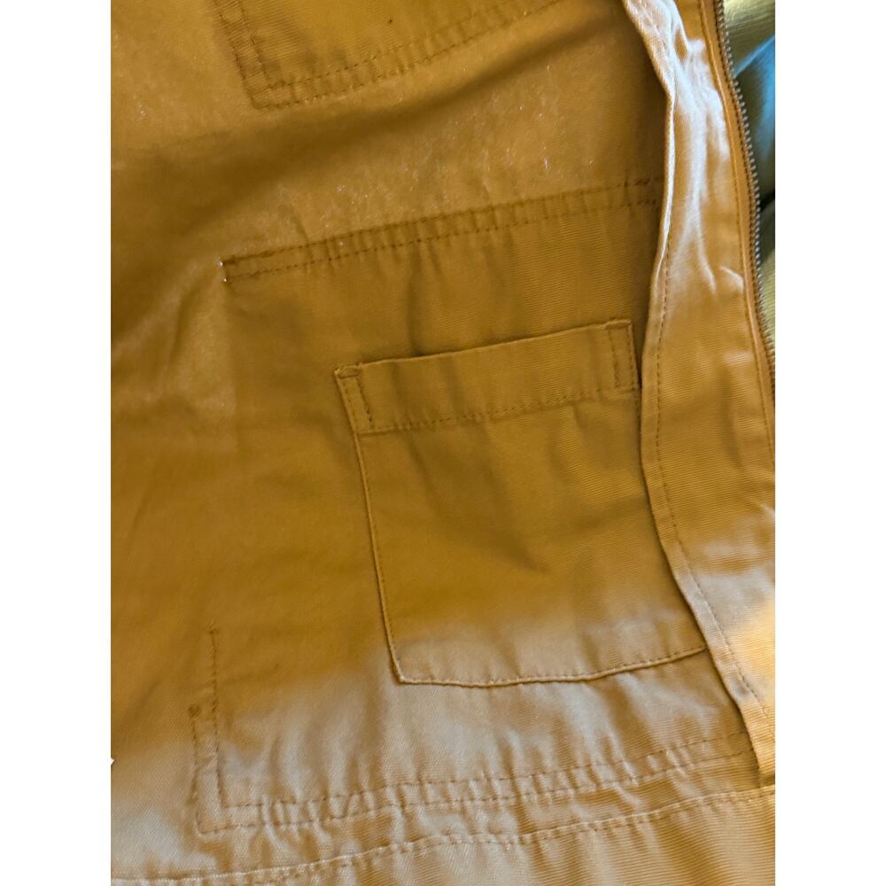Gap Men's Relaxed Canvas Utility Jacket Brown Corduroy Collar Front Zipper M - Picture 10 of 12